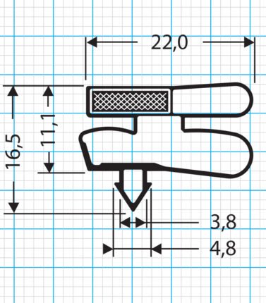 Steckdichtung Profil 511-S